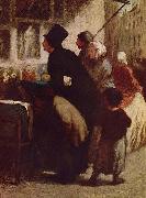 Honore Daumier Der Kupferstich-Handler oil on canvas